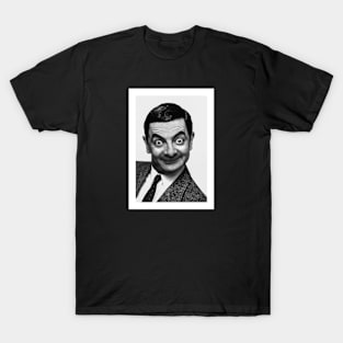Mr bean black and white tshirt T-Shirt